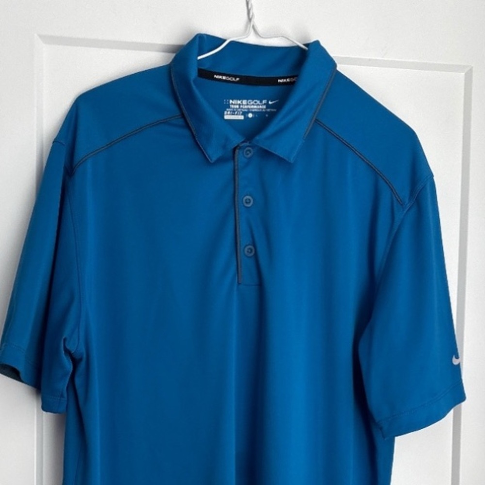 3 for $17! | NIKE GOLF | Men’s Size L royal blue short-sleeved Polo Dri-Fit